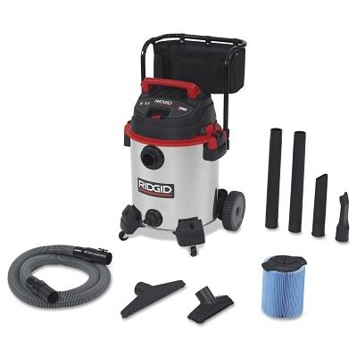 [IP-50353] Ridgid® Stainless Steel Wet/Dry Vac with Cart Model 1610RV