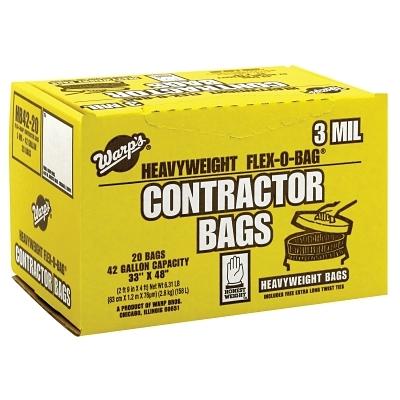 [IP-HB42-20] Warp Brothers FLEX-O-BAG® Trash Can Liners and Contractor Bags HB4220