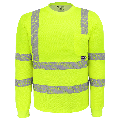 [SA-GLO-217LS] FrogWear® HV Premium High-Performance Self-Wicking Bamboo/Polyester Long-Sleeved Shirt