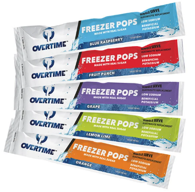 [SP-OT-40-FRP150] Overtime™ Electrolyte Replacement Freezer Pops, Variety Pack (150 CT)