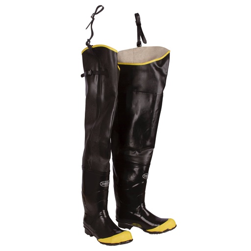 Rubber Steel-Toe Hip Boots