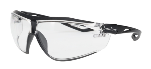 [EP-250-15-5000] ECO Series™ Bio-Based Full Frame Safety Glasses with Black Frame, Clear Lens
