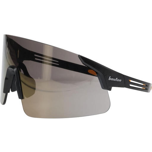 [EP-250-40-0007] Bouton® Optical Site Boss™ Enhanced Coverage Frameless Safety Glasses, with Black Temples, Gold Mirror Plus Lens, and Anti-Scratch Coating