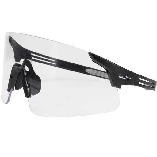 [EP-250-40-0520] Bouton® Optical Site Boss™ Enhanced Coverage Frameless Safety Glasses, with Black Temples and Clear FogLess® 3Sixty™ Lens Coating