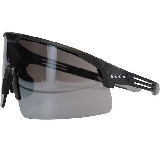 [EP-250-41-0005] Bouton® Optical Site Boss™ Enhanced Coverage Half-Frame Safety Glasses, with Black Frame, Silver Mirror Plus Lens, and Anti-Scratch Coating