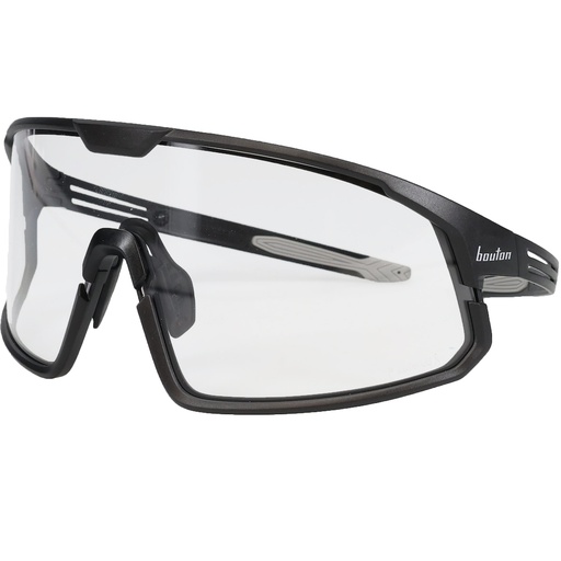 [EP-250-43-0520] Bouton® Optical Site Boss™ Enhanced Coverage Full Frame Safety Glasses, with Black Frame and Clear FogLess® 3Sixty™ Lens Coating