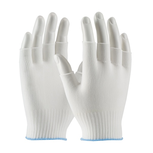 [A-40-736] CleanTeam® Light Weight Seamless Knit Nylon Clean Environment Glove - Half-Finger