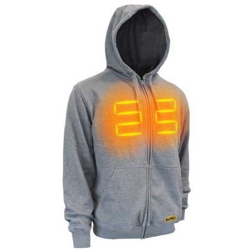 [SA-DCHJ080] DEWALT Men's Heated French Terry Cotton Hoodie