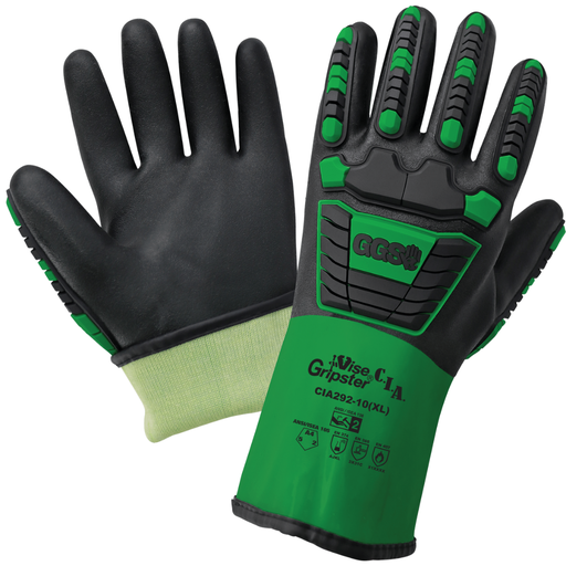 [A-CIA292] Vise Gripster® C.I.A. Premium Double-Dipped PVC-Nitrile Supported Gloves