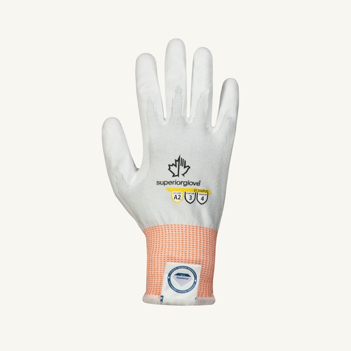 [A-CS13SXPUQ] TenActiv™ A2  White Polyurethane Coated Cut Resistant Glove