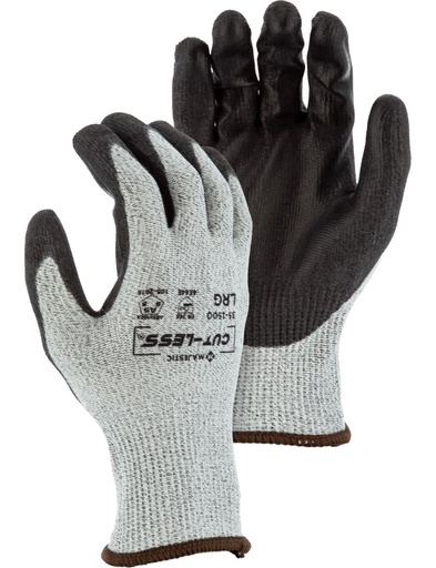 [A-35-1500] Cut-Less Korplex Glove with Polyurethane Palm, 13g, ANSI A5