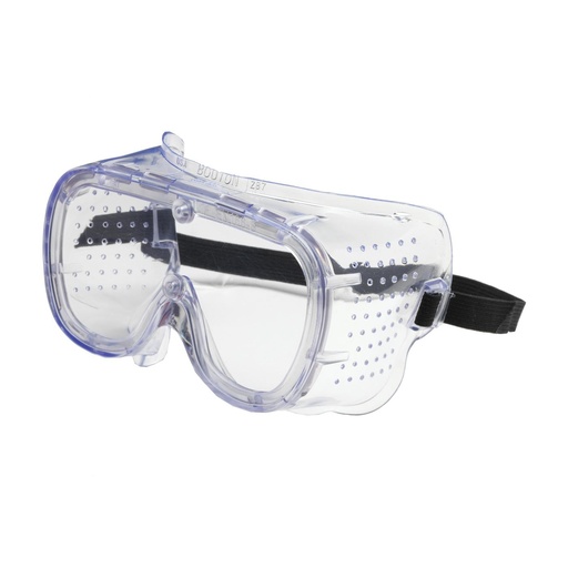 [EP-248-5090-400B] Bouton® Optical 550 Softsides™ Direct Vent Goggle with Clear Blue Body, Clear Lens and Anti-Scratch / Anti-Fog Coating