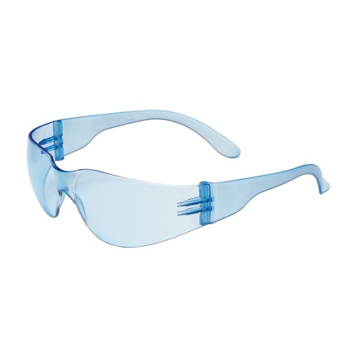 [EP-250-01-5503] Bouton® Optical Zenon Z12™ Rimless Safety Glasses with Light Blue Temple, Light Blue Lens and Anti-Scratch Coating