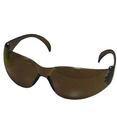 [EP-250-01-5504] Bouton® Optical Zenon Z12™ Rimless Safety Glasses with Dark Brown Temple, Dark Brown Lens and Anti-Scratch Coating