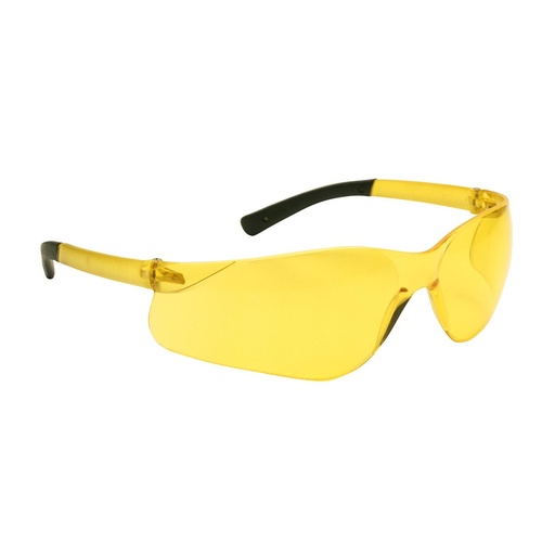 [EP-250-06-5509] Bouton® Optical Zenon Z13™ Rimless Safety Glasses with Amber Temple, Amber Lens and Anti-Scratch Coating