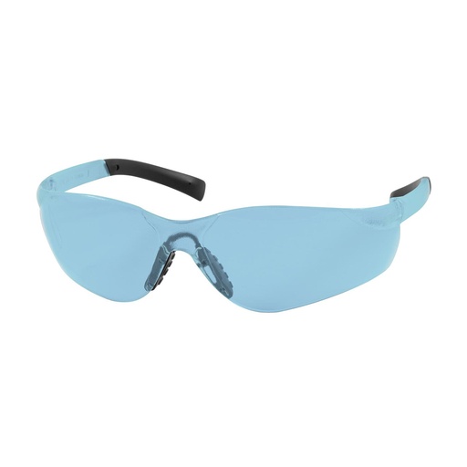 [EP-250-08-5503] Bouton® Optical Zenon Z14SN™ Rimless Safety Glasses with Light Blue Temple, Light Blue Lens and Anti-Scratch Coating