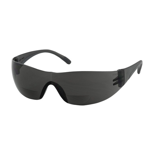 [EP-250-27-0115] Bouton® Optical Zenon Z12R™ Rimless Safety Readers with Gray Temple, Gray Lens and Anti-Scratch Coating - +1.50 Diopter