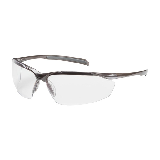 [EP-250-33-1010] Bouton® Optical Commander™ Semi-Rimless Safety Glasses with Gloss Bronze Frame, Clear Lens and Anti-Scratch / Anti-Reflective Coating