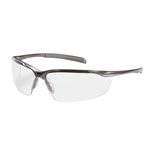 [EP-250-33-1020] Bouton® Optical Commander™ Semi-Rimless Safety Glasses with Gloss Bronze Frame, Clear Lens and Anti-Scratch / Anti-Fog Coating