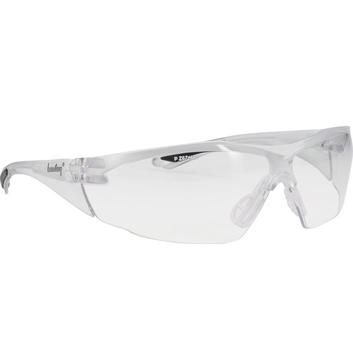 [EP-250-49-0020] Bouton® Optical Pulse™ Rimless Safety Glasses with Clear Temple, Clear Lens and Anti-Scratch / Anti-Fog Coating