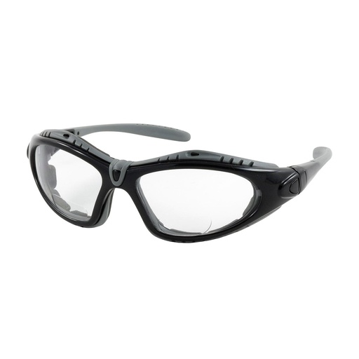 [EP-250-51-0020] Bouton® Optical Fuselage™ Reader Full Frame Safety Readers with Black Frame, Foam Padding, Clear Lens and Anti-Scratch / Anti-Fog Coating - +2.00 Diopter