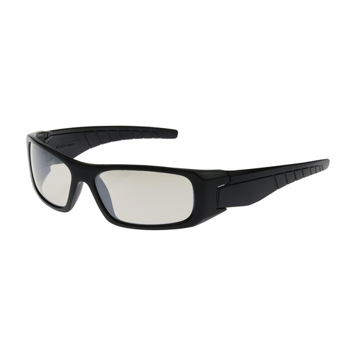 [EP-250-53-0022] Bouton® Optical Squadron™ Full Frame Safety Glasses with Black Frame, Indoor/Outdoor Lens and Anti-Scratch / Anti-Fog Coating