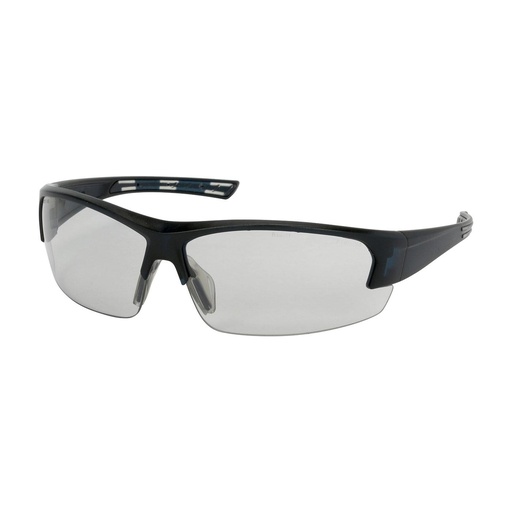 [EP-250-59-0551] Bouton® Optical Xtricate™ Semi-Rimless Safety Glasses with Dark Blue Frame, Light Gray Lens and FogLess® 3Sixty™ Coating