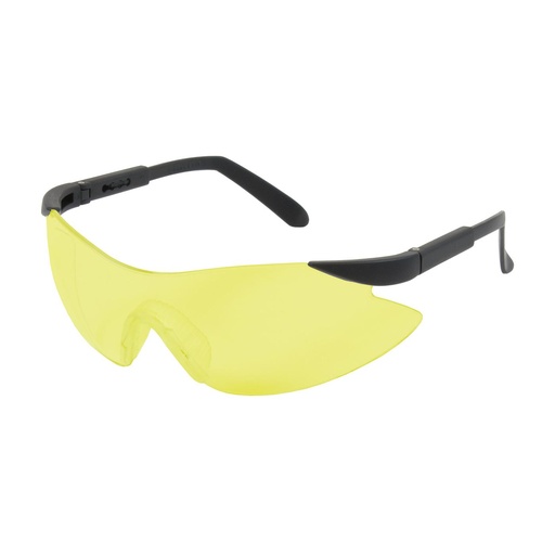 [EP-250-92-0009] Bouton® Optical Wilco™ Rimless Safety Glasses with Black Temple, Amber Lens and Anti-Scratch Coating