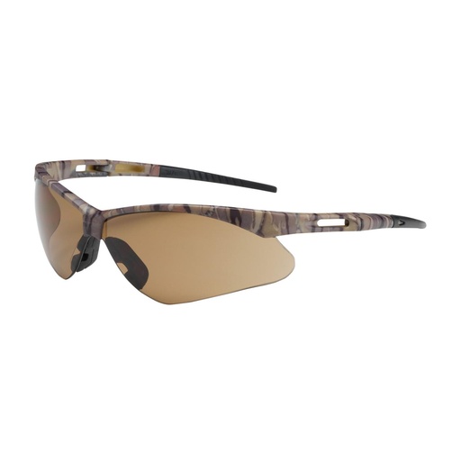 [EP-250-AN-10121] Bouton® Optical Anser™ Semi-Rimless Safety Glasses with Camouflage Frame, Brown Lens and Anti-Scratch Coating