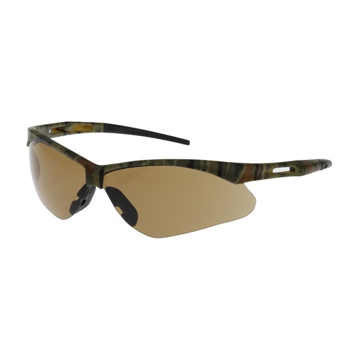 [EP-250-AN-10124] Bouton® Optical Anser™ Semi-Rimless Safety Glasses with Camouflage Frame, Brown Lens and Anti-Fog / Anti-Scratch Coating