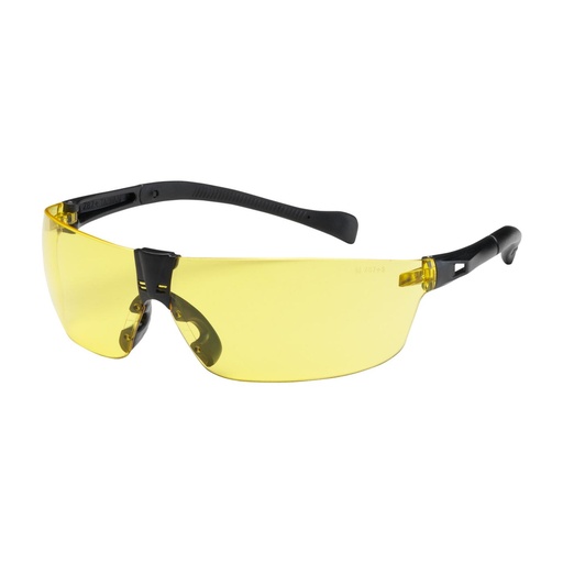 [EP-250-MT-10074] Bouton® Optical Monteray II™ Rimless Safety Glasses with Black Temple, Amber Lens and Anti-Scratch Coating