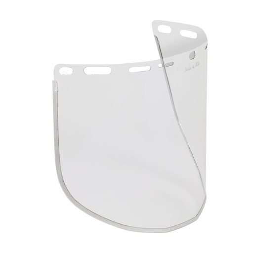 [EP-251-01-7214] Bouton® Optical  Clear PETG (Polyethylene Terephthalate Glycol) Safety Visor with Aluminum Binding - .040" Thickness
