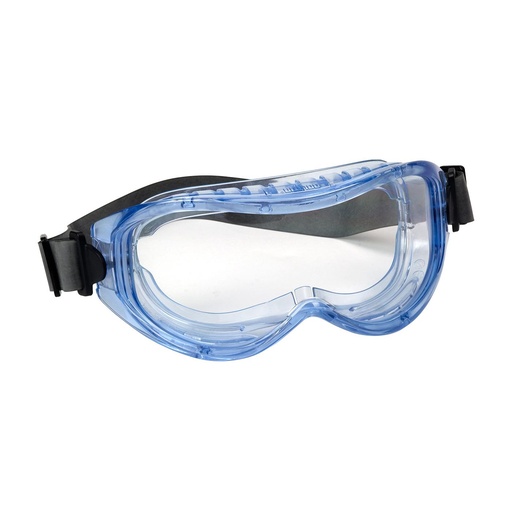 [EP-251-5300-400-RHB] Bouton® Optical Contempo™ Indirect Vent Goggle with Light Blue Body, Clear Lens and Anti-Scratch / Anti-Fog Coating - Neoprene Strap
