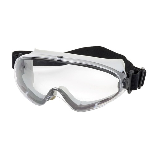 [EP-251-80-0020] Bouton® Optical Fortis™ II Indirect Vent Goggle with Light Gray Body, Clear Lens and Anti-Scratch / Anti-Fog Coating - Non-Latex Strap