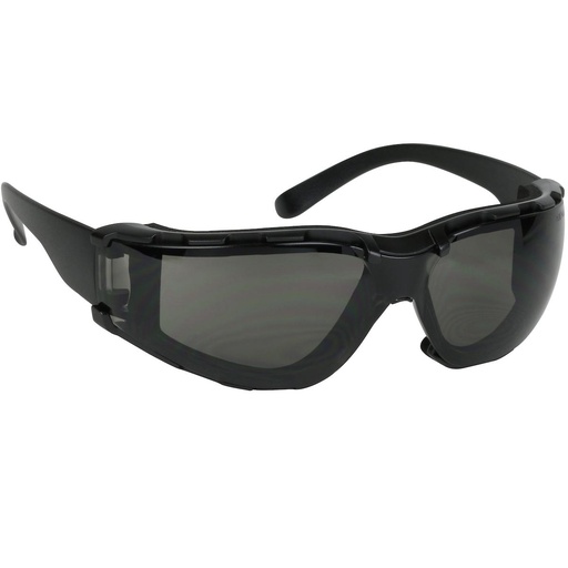 [EP-250-00-F021] Bouton® Optical Zenon Z11sm™ Foam Rimless Safety Glasses with Black Temple, Gray Lens, Foam Padding and Anti-Scratch / Anti-Fog Coating