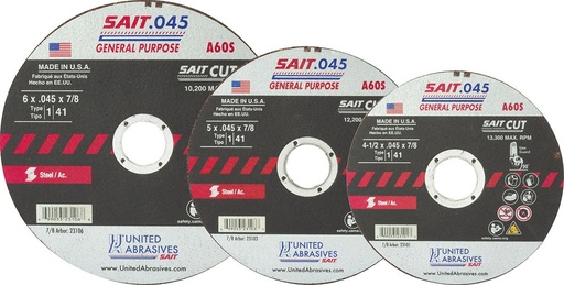 [IP-23105] .045" Cutting Wheels Type 1/Type 41 A60S