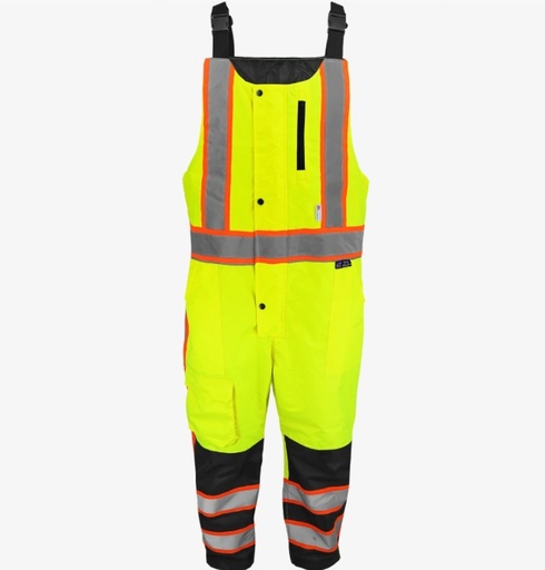 [SA-GLO-700] Skytec High-Visibility Insulated Winter Bibs with Polyurethane Coated Oxford Polyester